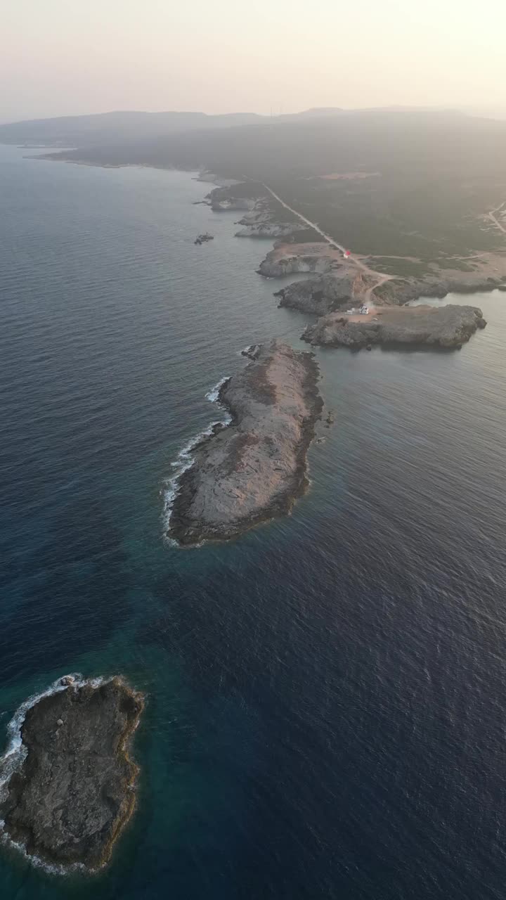 北塞浦路斯土耳其共和国岛的尽头视频素材