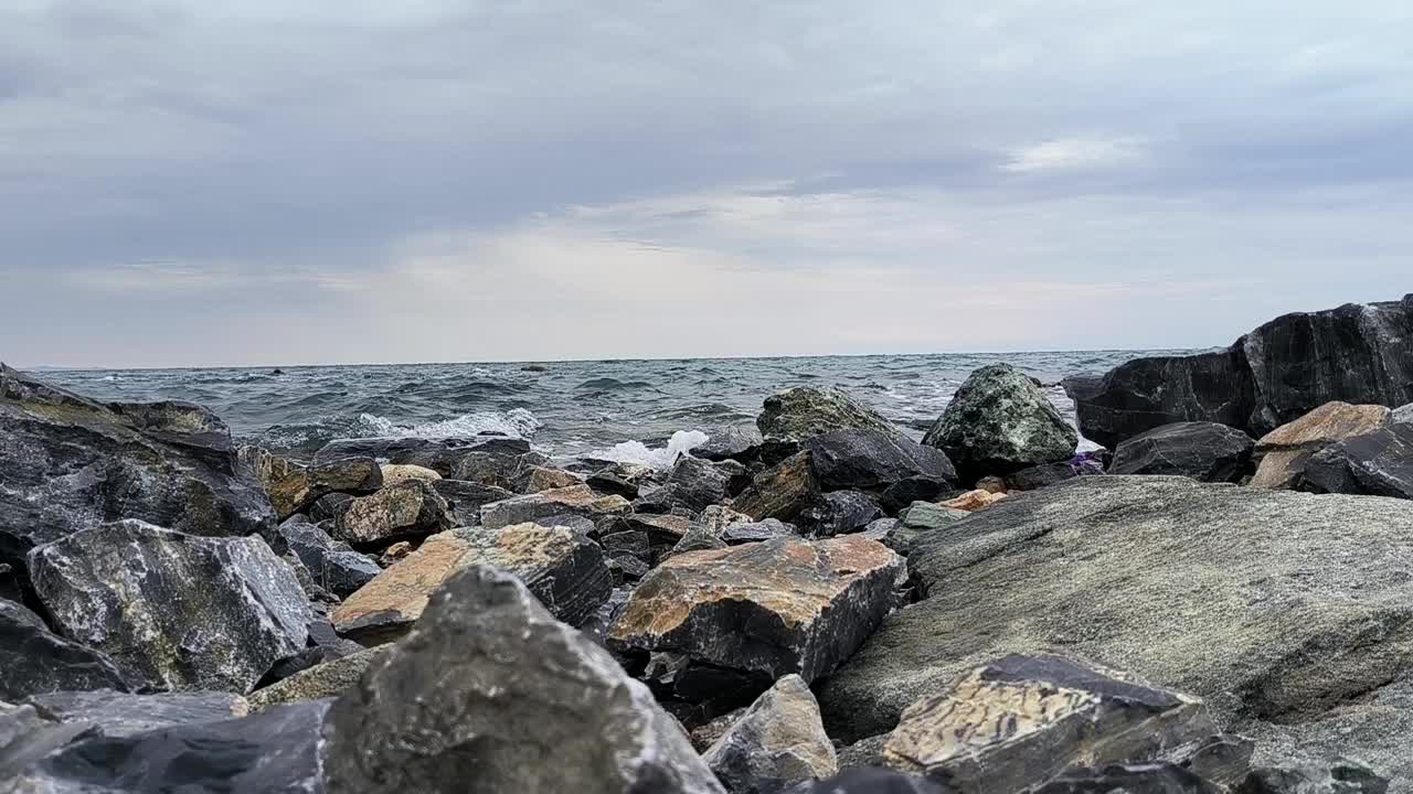 海面上的波浪视频下载