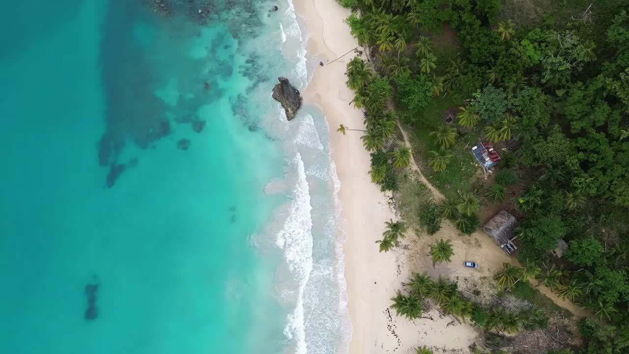 布雷曼海滩，拉斯加莱拉斯，多米尼加共和国视频素材