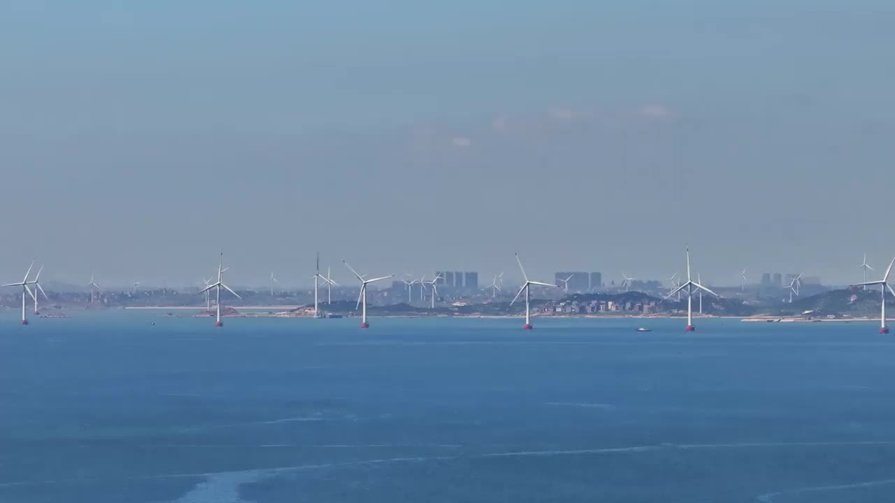 海上风电场视频素材