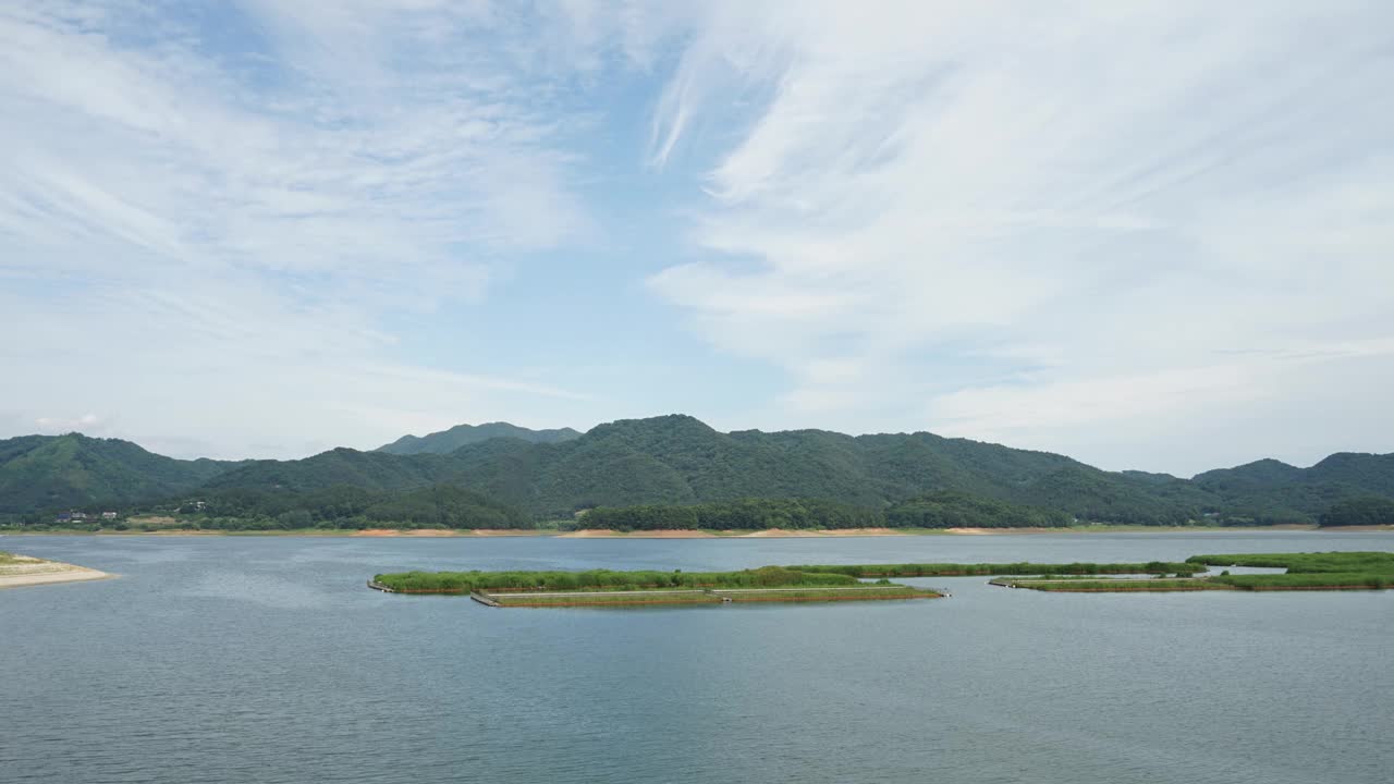 韩国大田海滨公园的风景视频素材