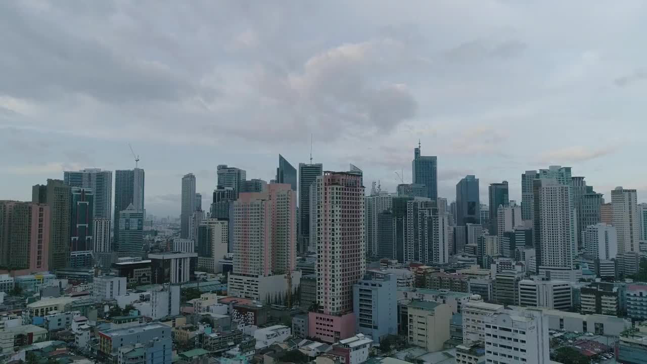 菲律宾马尼拉市区航拍图视频素材