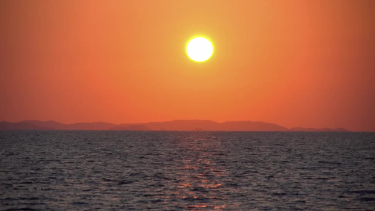 海与日落视频素材