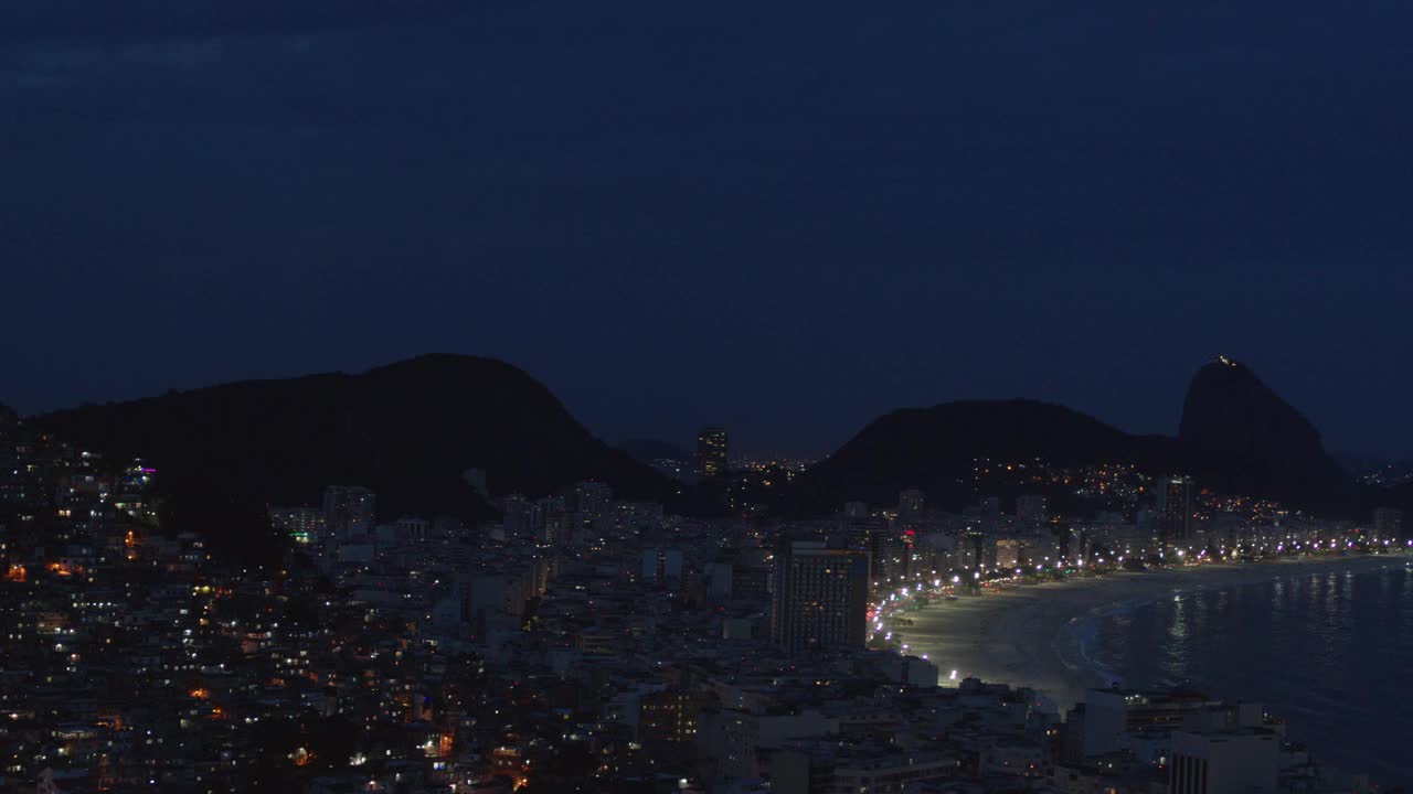 里约热内卢的夜晚视频素材