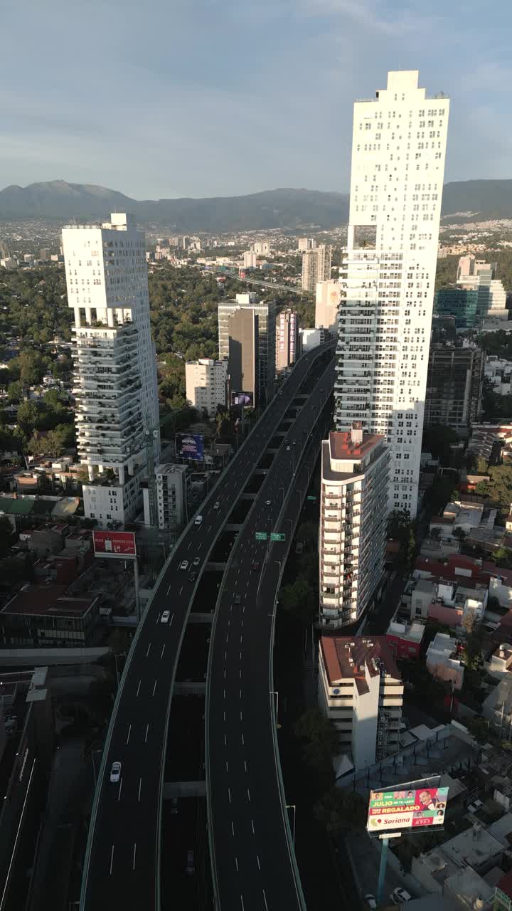 黎明时分的墨西哥城市景视频素材