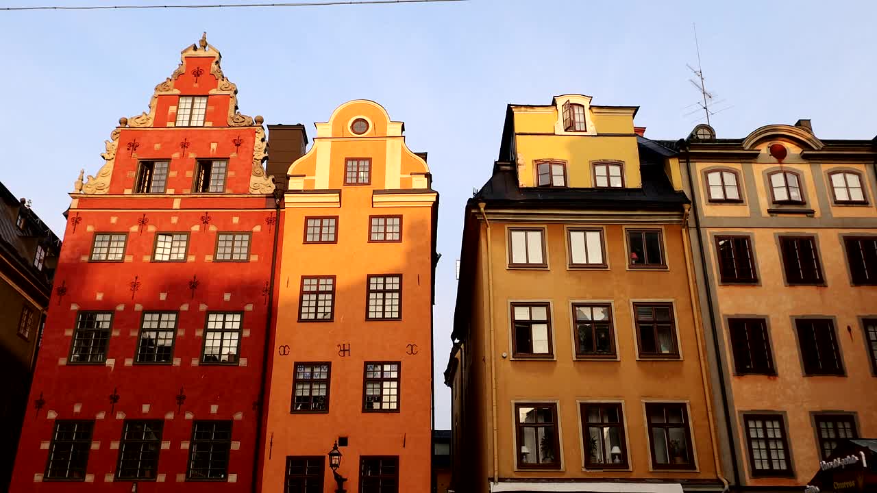 Stortorget,斯德哥尔摩视频素材