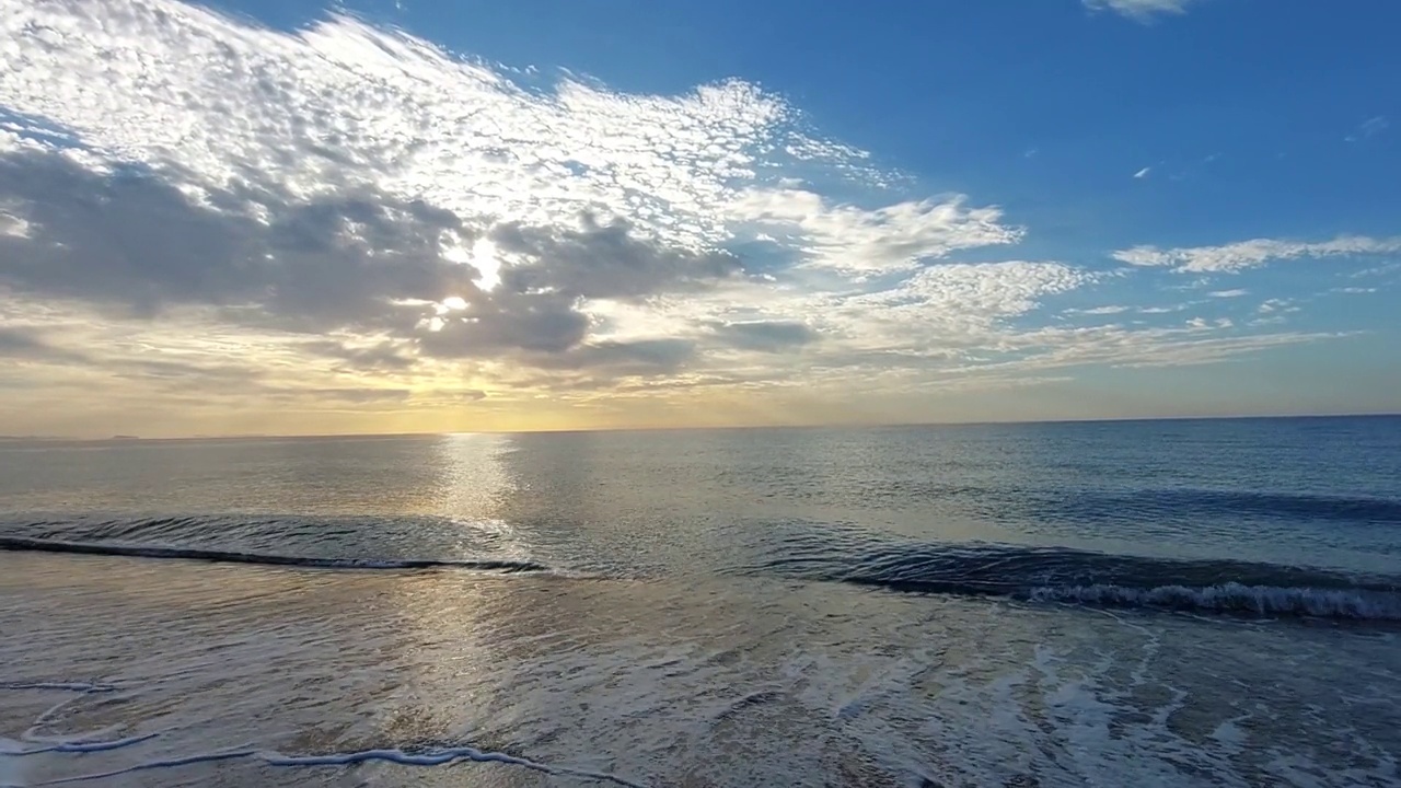 风平浪静的海面视频素材