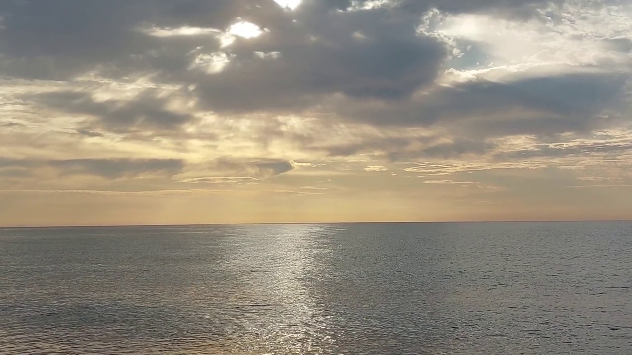 风平浪静的海面视频素材