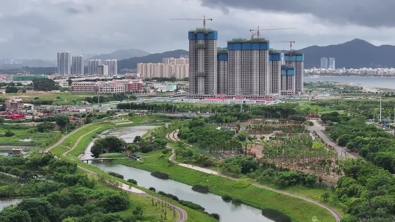 在建高层建筑视频素材