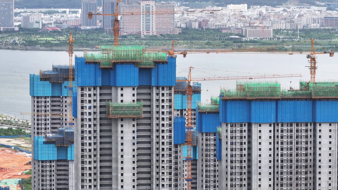 在建高层建筑视频素材