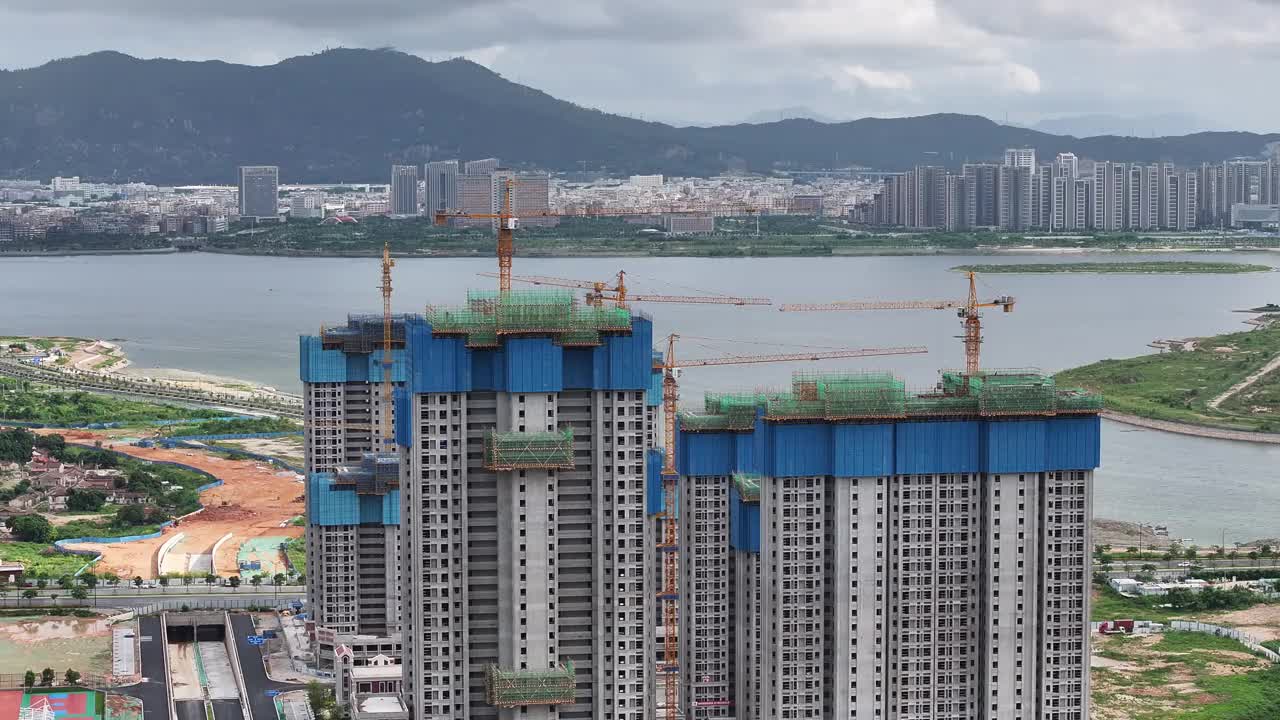 在建高层建筑视频素材