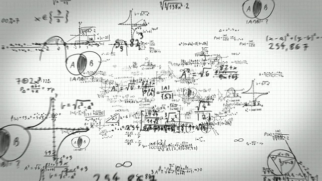可循环的全高清数学符号缩小视频下载