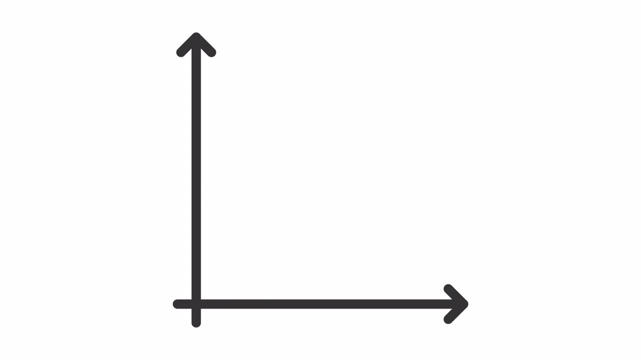 动画增长图表线图标视频素材