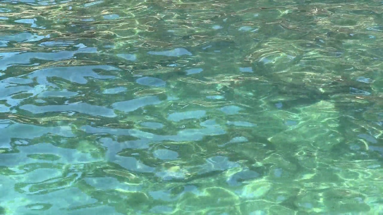 海水闪闪发光的表面海景海洋水的背景。视频素材