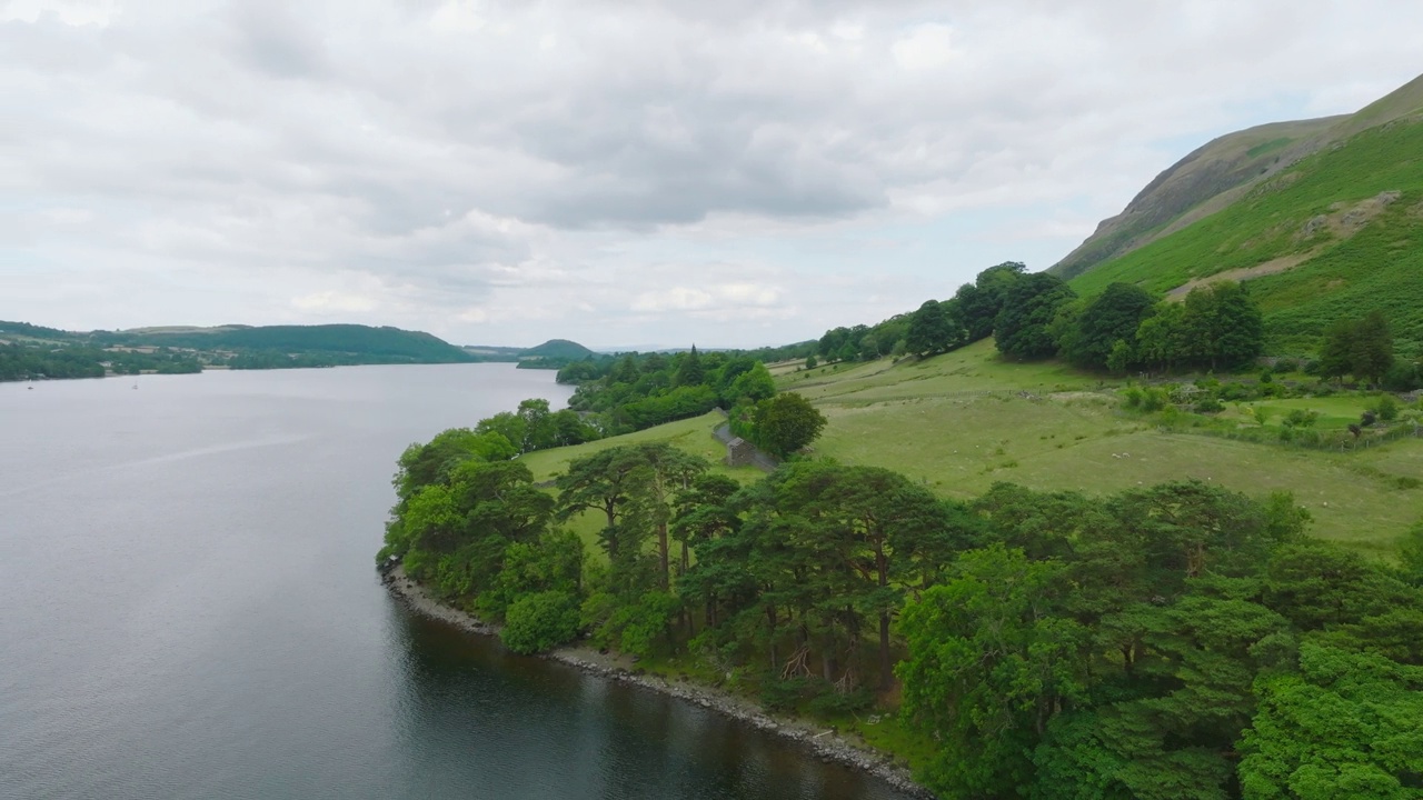 乌尔斯沃特湖，英国湖区视频素材