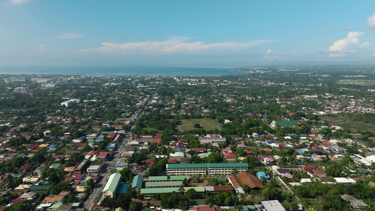 菲律宾的桑托斯将军城。棉兰老岛。视频素材