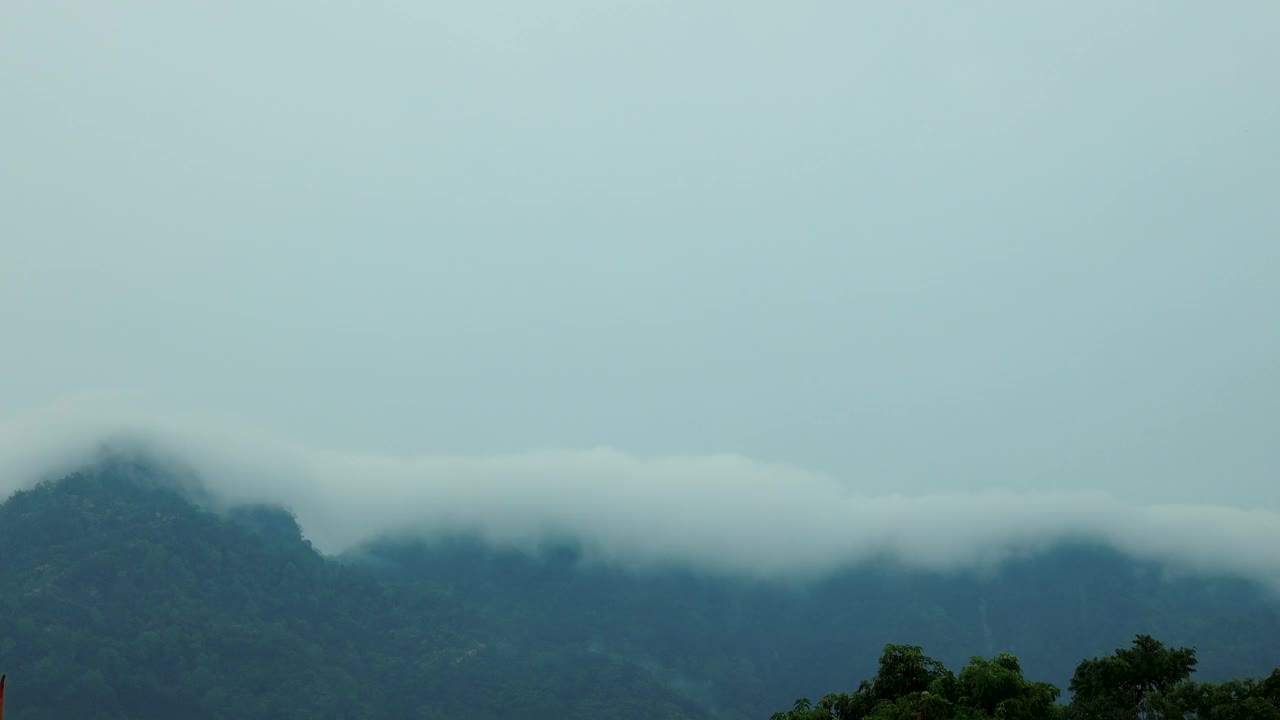 印度季风云的时间流逝视频素材