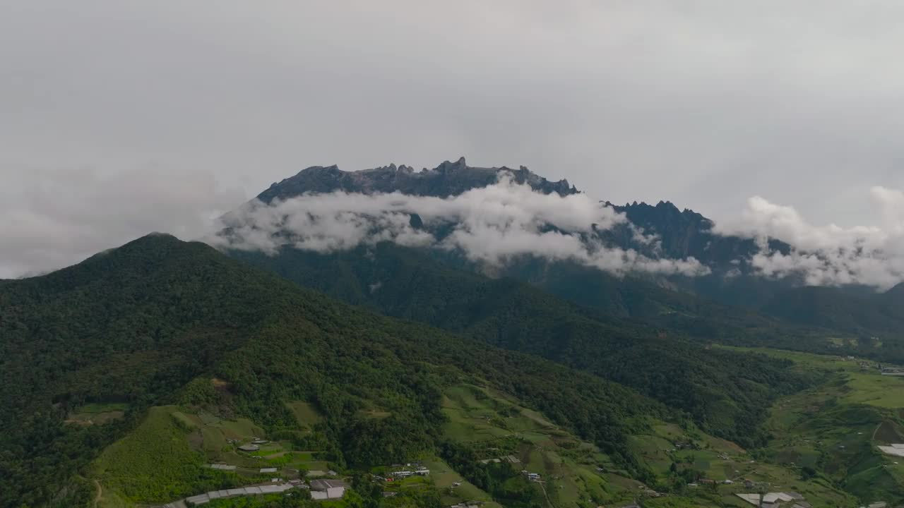 基纳巴卢山。婆罗洲，沙巴，马来西亚。视频素材