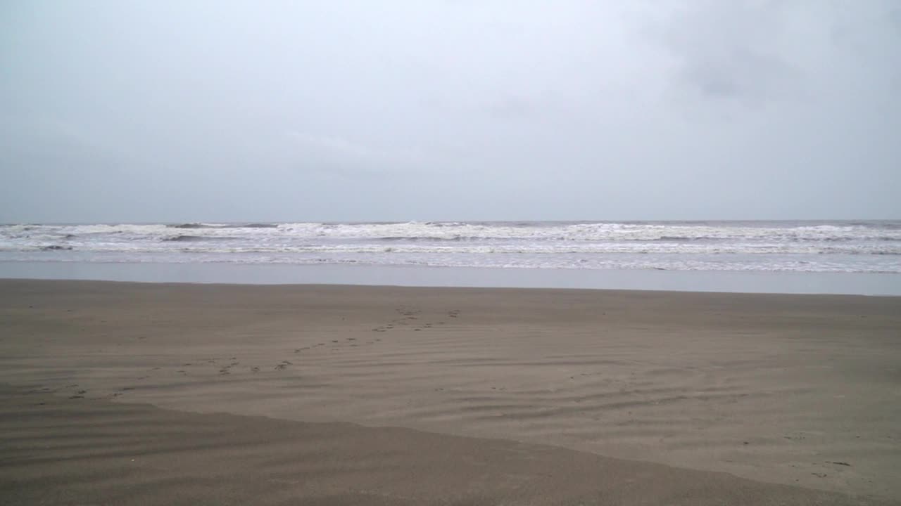 海边的孤独:一个女人在印度海岸的宁静隐居视频下载