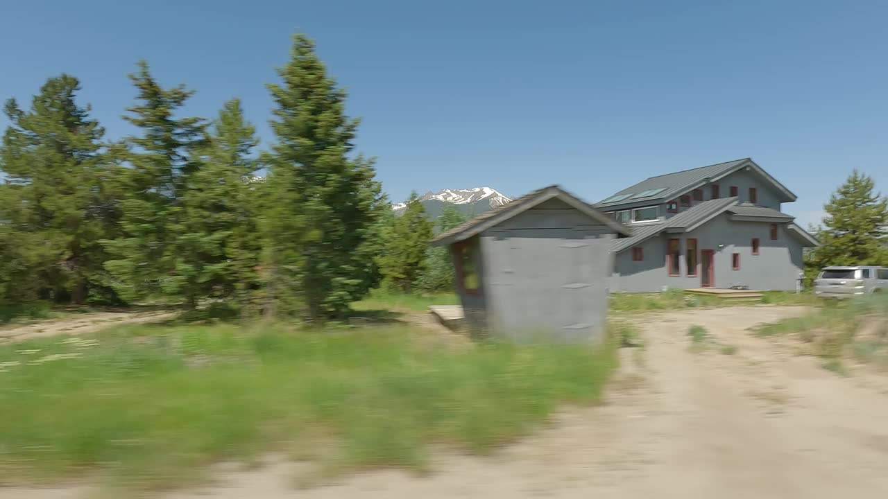 Silverthorne 1同步系列右夏季驾驶科罗拉多视频素材