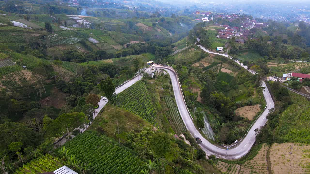 从上面看高速公路视频素材