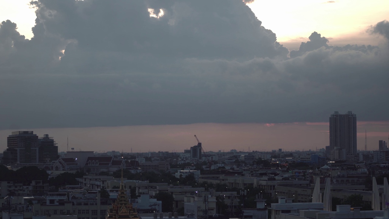 雨云太阳视频素材