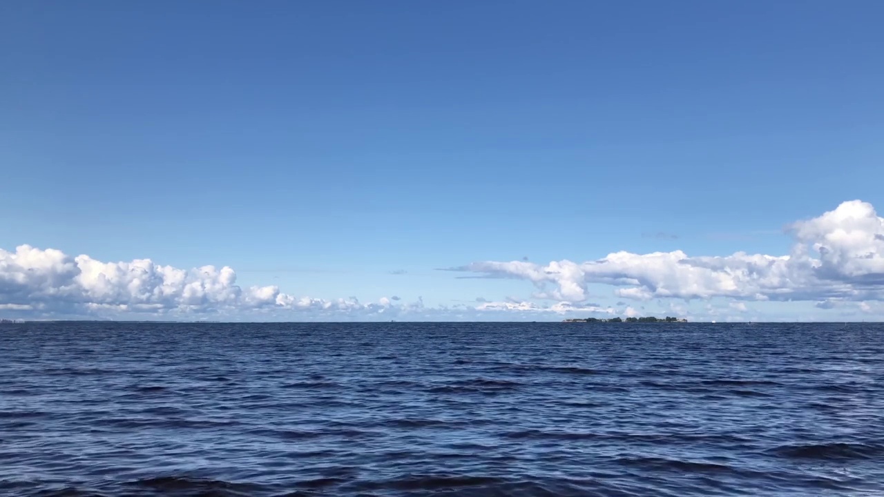 风景优美的海景、海浪、海上旅游为主题视频素材