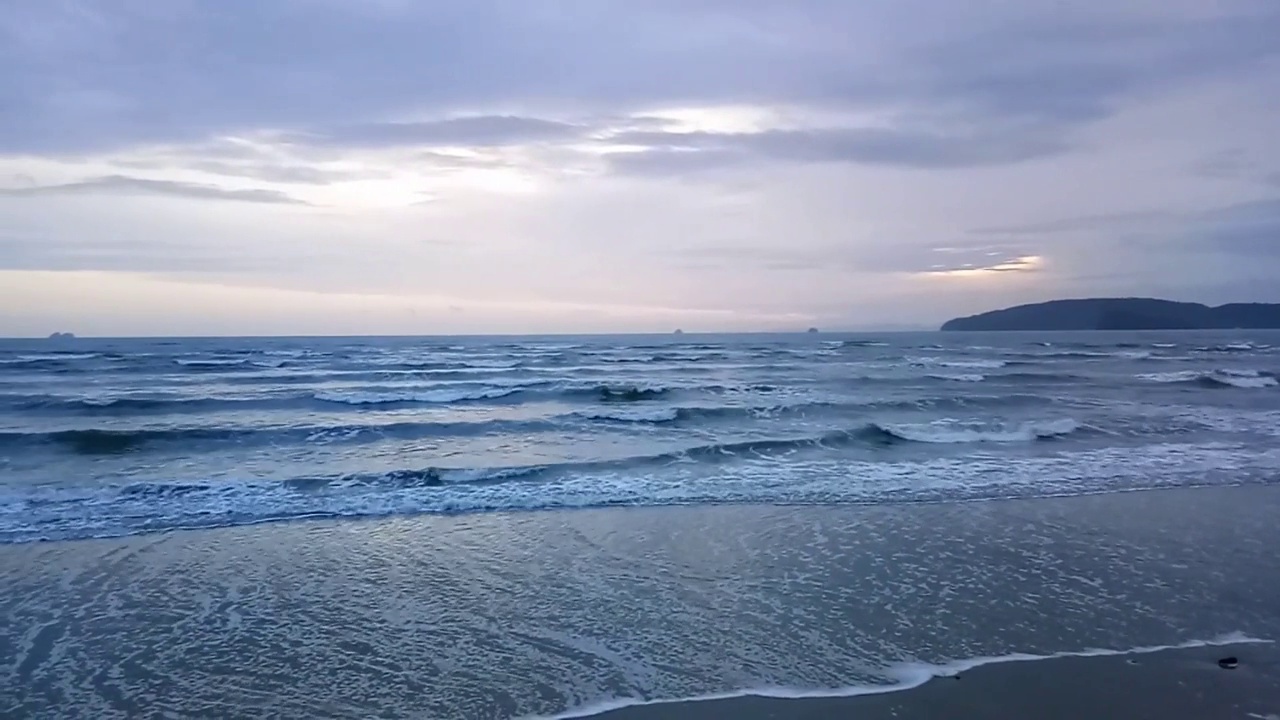 海景和放松的声音，泰国视频素材