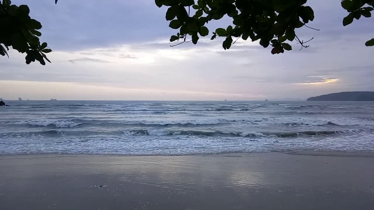 海景和放松的声音，泰国视频素材