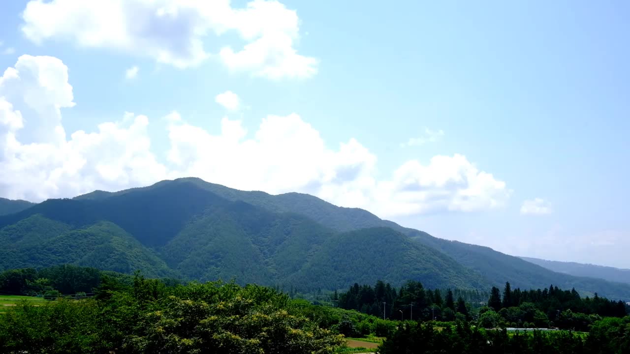 一群燕子在天空中飞翔，山林苍穹视频素材