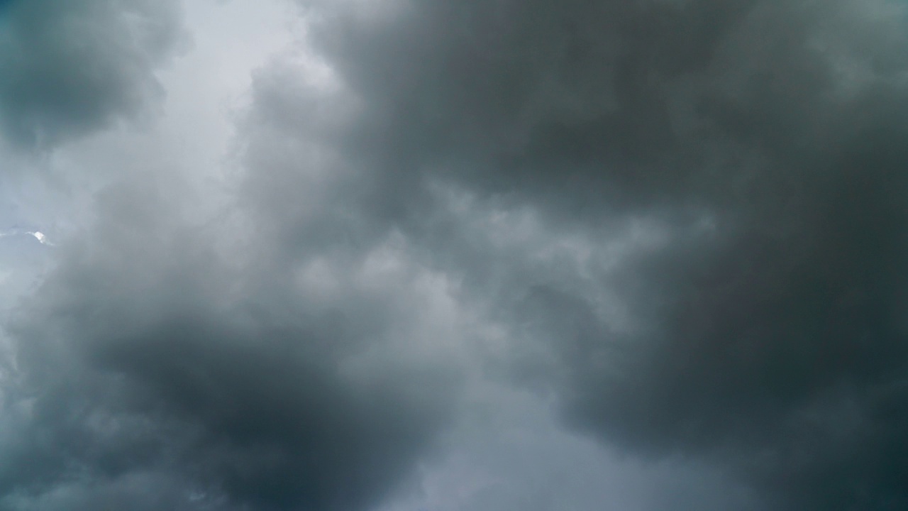 4k下雨前乌云缓缓流动的延时画面视频素材