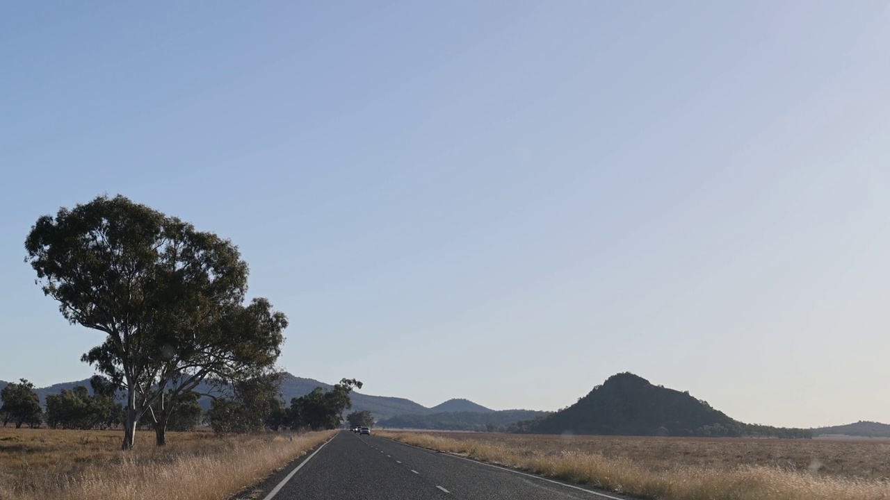 乡村道路场景和驾驶镜头视频素材