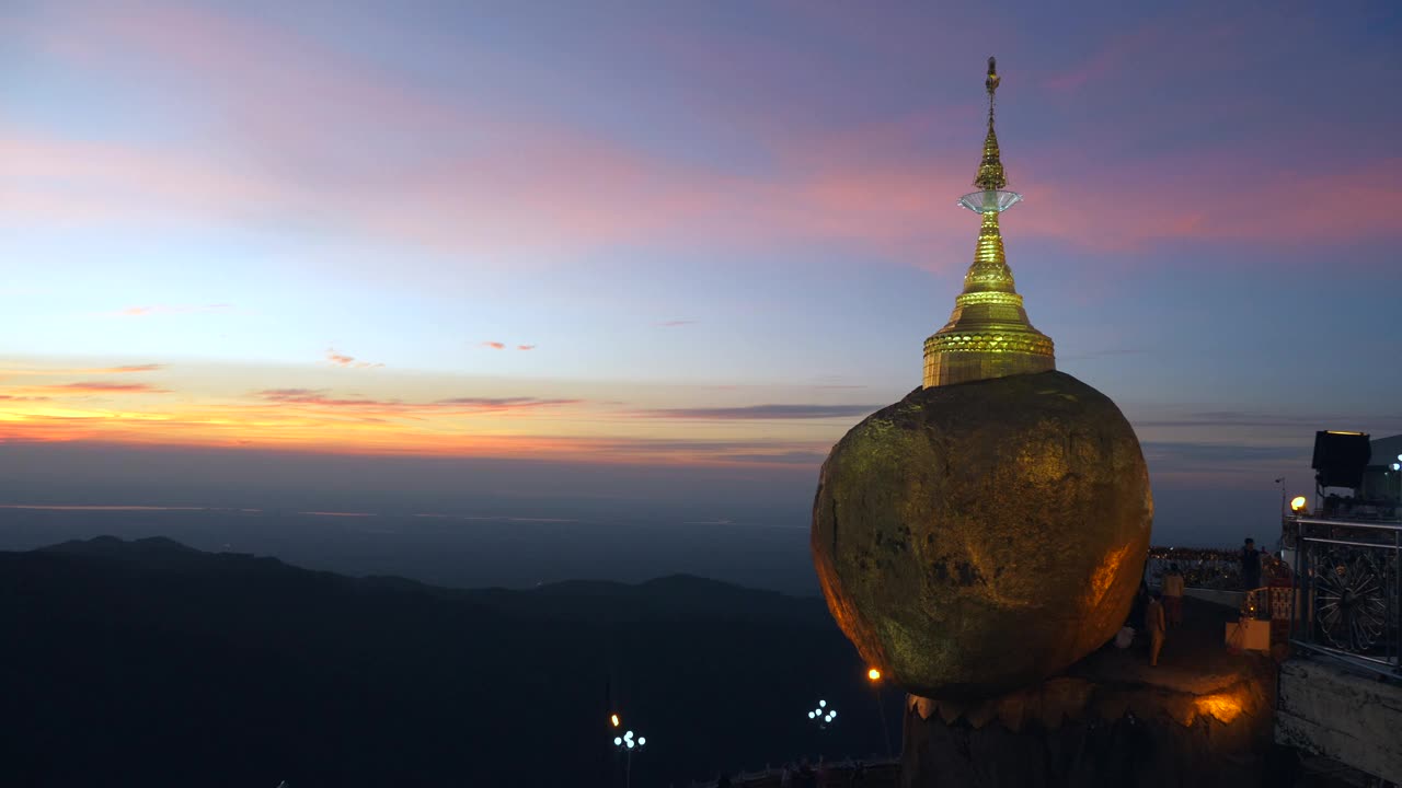 缅甸，金岩寺，著名的佛教朝圣地视频素材