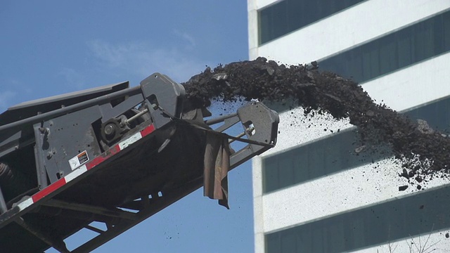 道路建设慢动作视频素材