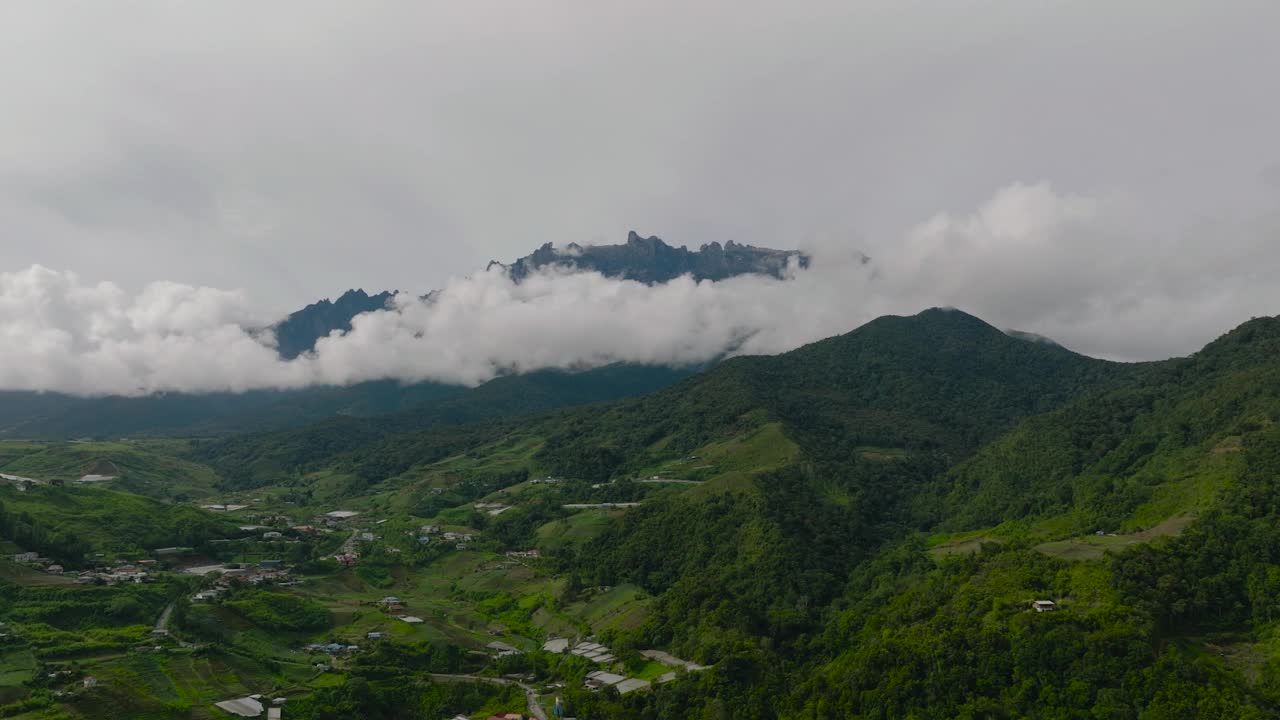 基纳巴卢山。婆罗洲，沙巴，马来西亚。视频素材