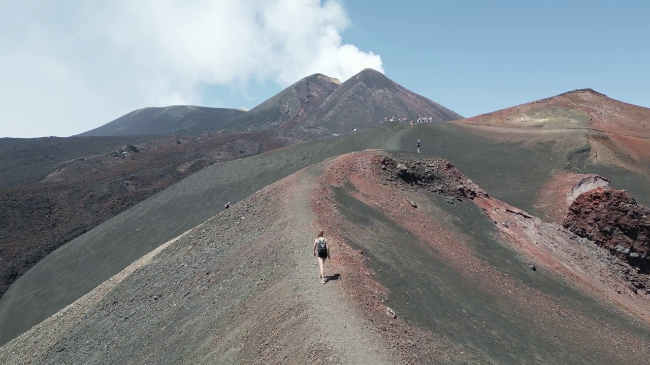 埃特纳火山(意大利西西里岛视频素材