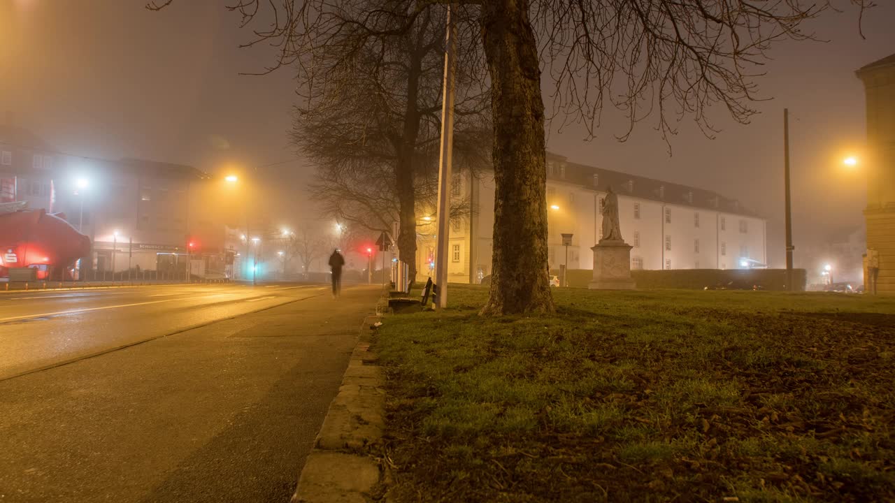 路德维希堡的夜景视频素材