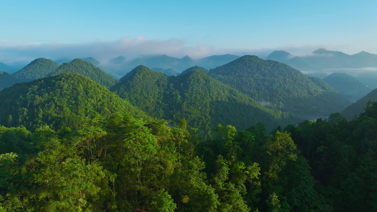 山景鸟瞰图视频素材