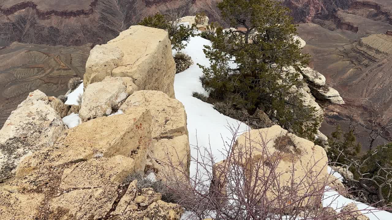 穿越亚利桑那州大峡谷的景色视频素材