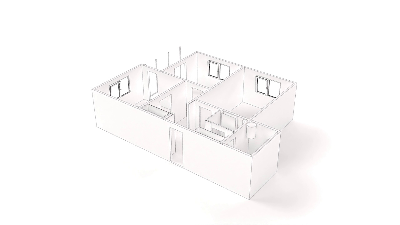 房绘现代房屋建筑施工业务视频素材