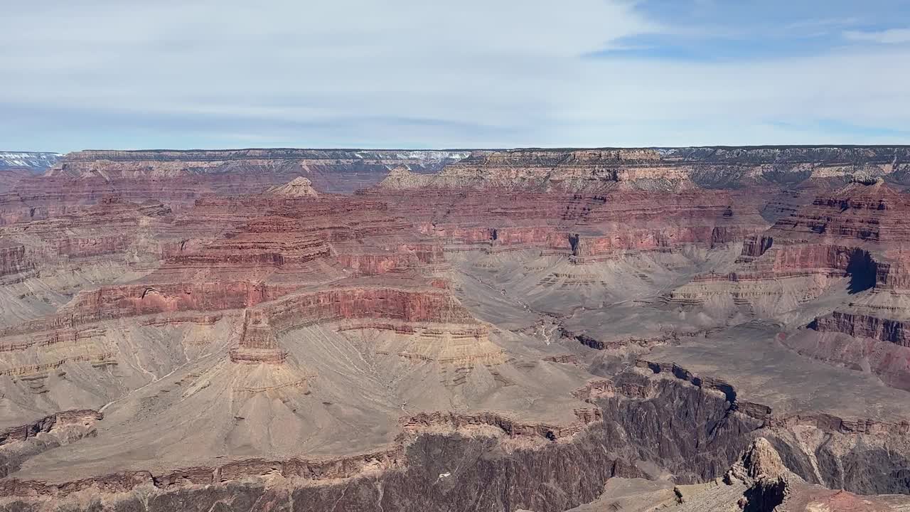 穿越亚利桑那州大峡谷的景色视频素材