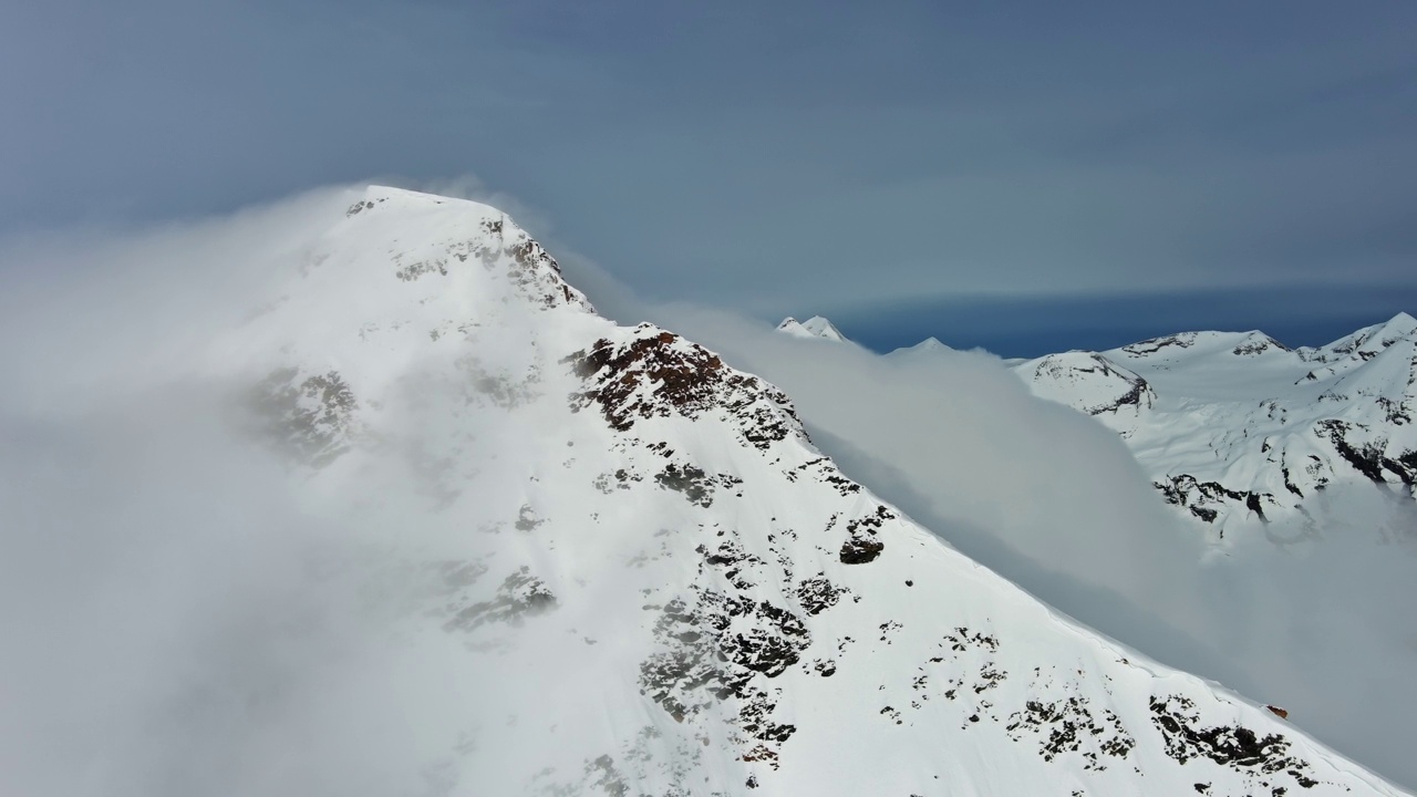 高山雪山景观视频素材