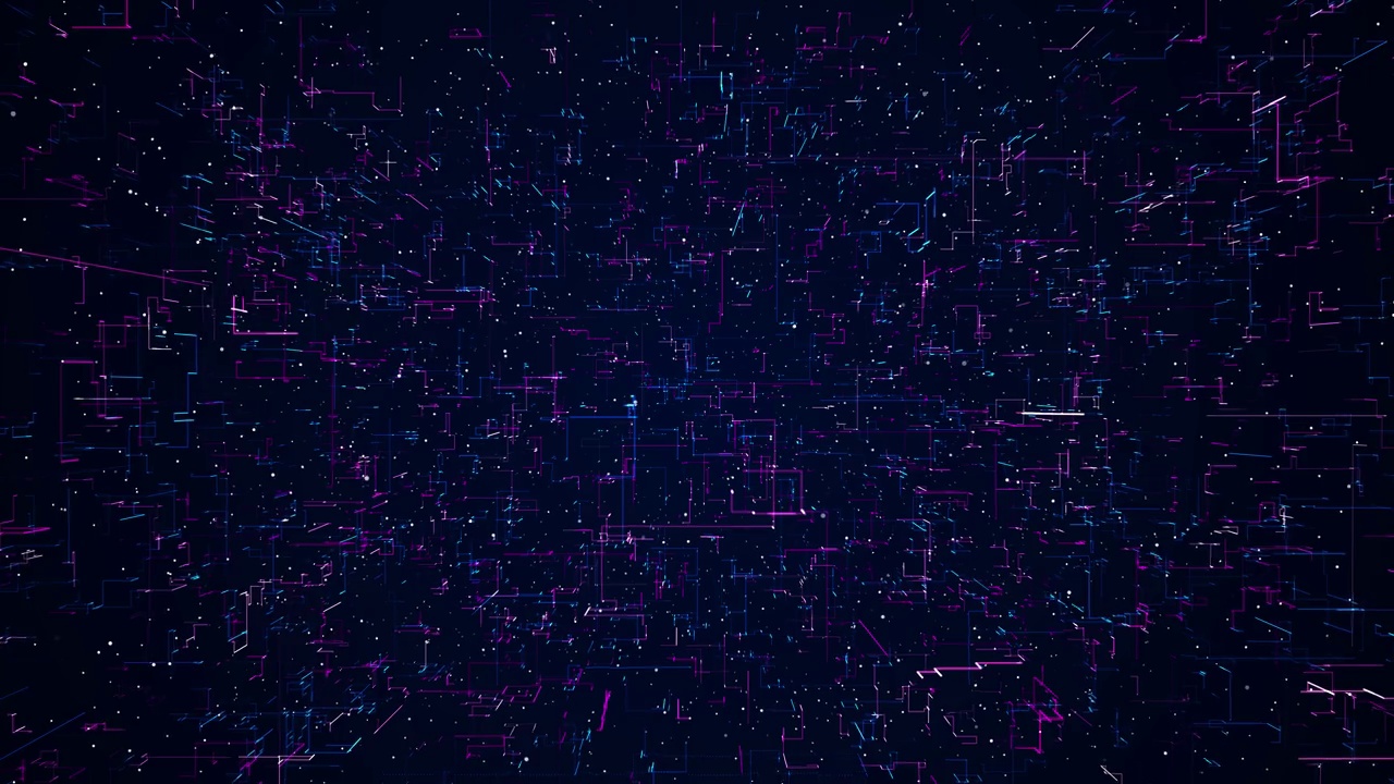 3D网络空间大数据数字商业高科技背景4k动画。行数字视频素材