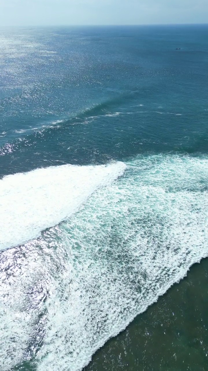 海浪模式背景鸟瞰图视频素材