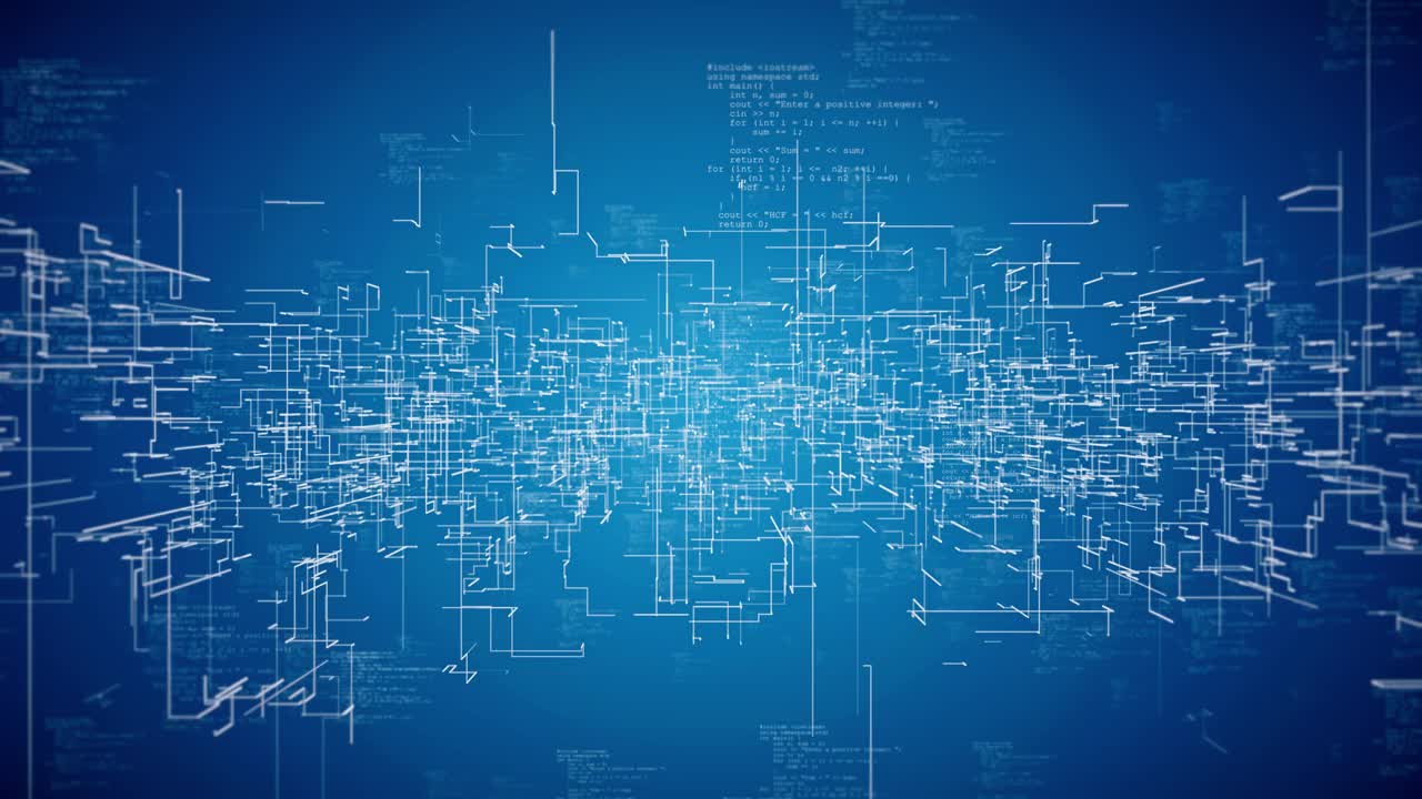 数字技术互联网网络连接背景，网络速度，视频素材