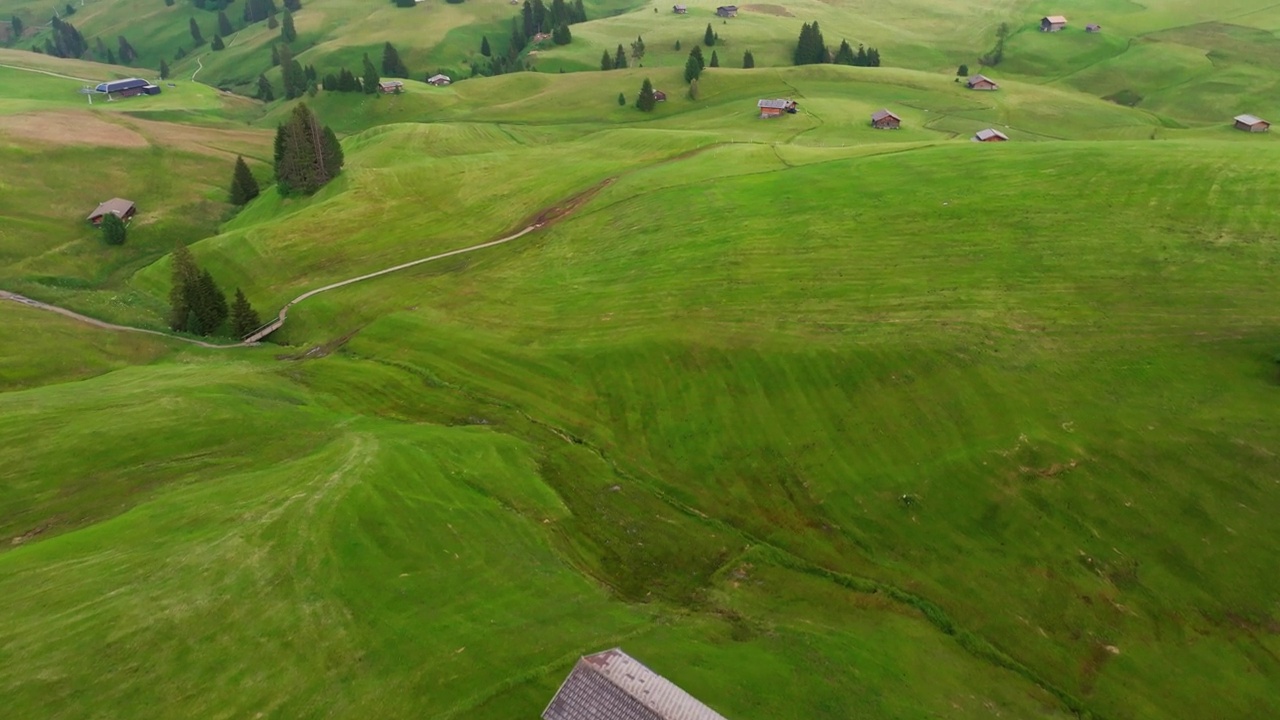 Alpe di Siusi，白云石，意大利视频素材