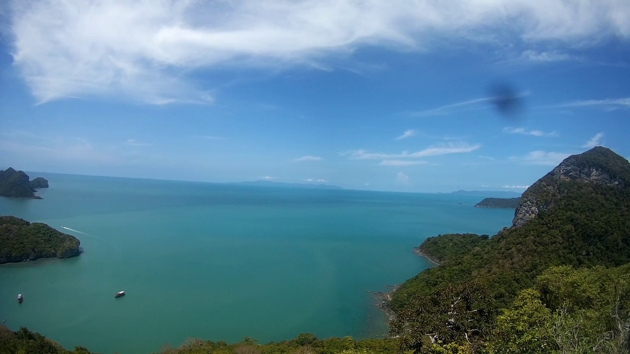 泰国苏梅岛的山顶视频素材