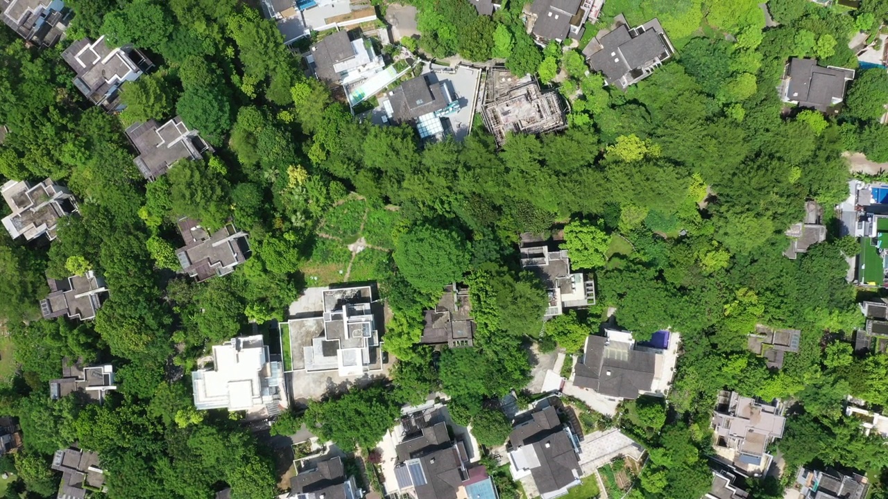 现代城镇可持续住区鸟瞰图视频素材