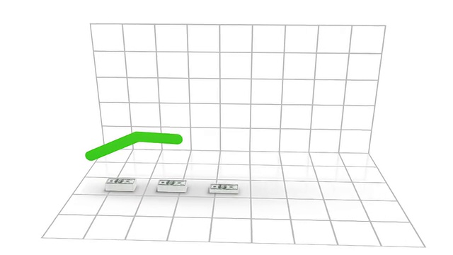 随美元增长的图表视频素材