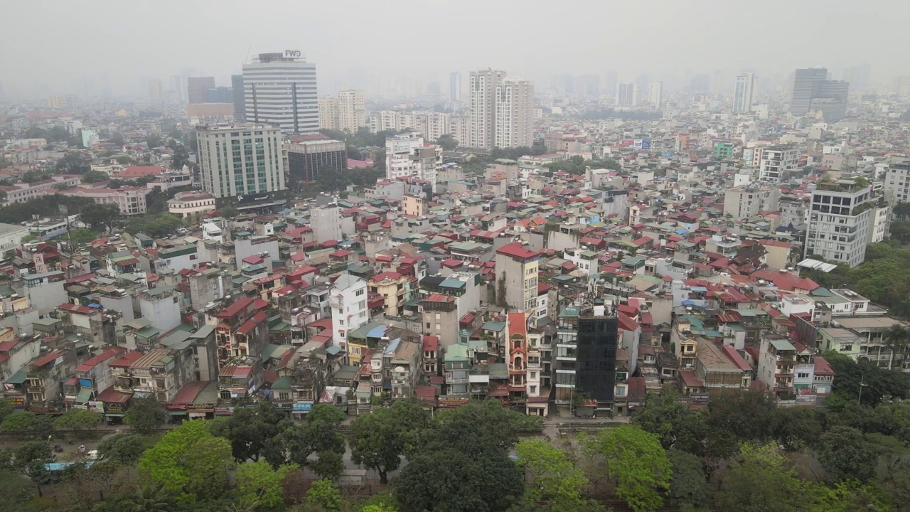 越南河内鸟瞰图视频素材